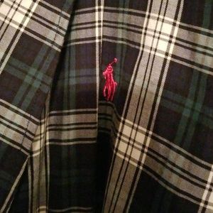 Scotch plaid robe with Terry lining